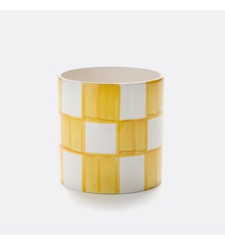 Cache-pot damiers en céramique Ø14 cm La Redoute Interieurs