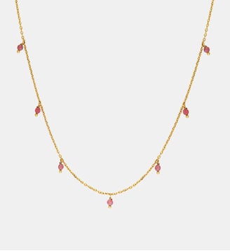 Collier doré court perle de culture blanche - milady - Caroline Najman - Rose