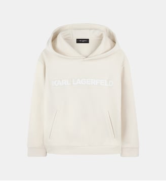 Sweat-shirt à capuche - Karl Lagerfeld Kids - Crème