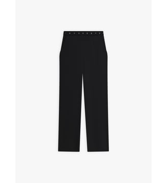 Pantalon en crêpe de polyester - Agnès b. - Noir