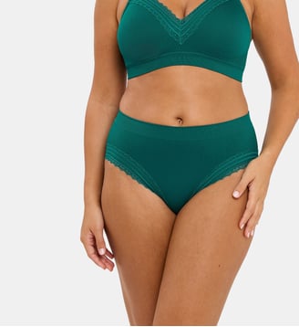 Slip Agathe - Sans Complexe - Vert émeraude