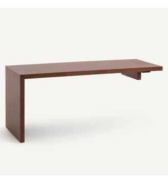 Plateau de bureau en MDF plaqué noyer, largeur 175 - AM.PM - Noyer