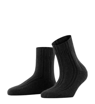 Chaussettes À Picots Bedsock Angora - Falke - Noir