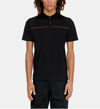 Polo avec passepoil contrastant - Diesel - Noir