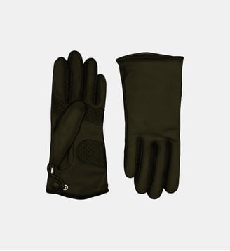 Gants Ruba Mobilité Homme Cuir Doublés Soie - Agnelle - Forêt patine