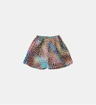 Short en molleton avec logo - Diesel Kids - Léopard