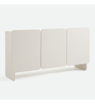 Buffet laqué mat, 3 portes - La Redoute Interieurs - Écru