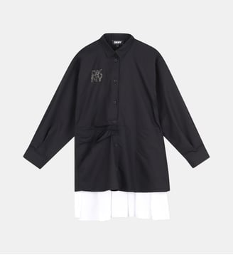 Robe manches longues - DKNY - Black