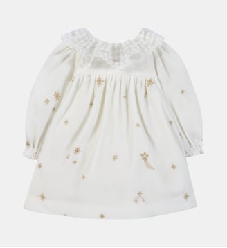 Robe -  col volanté dentelle - Tartine Et Chocolat - Écru