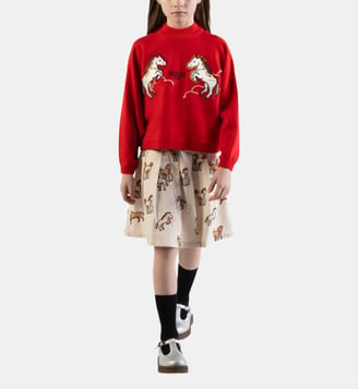 Pull coupe large - Kenzo Kids - Rouge vif