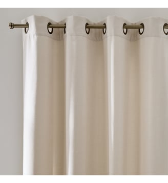 Rideau chenille aspect velours oeillets La Redoute Interieurs