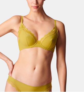 Soutien-gorge corbeille Candide avec armaturesdentelle française - Simone Pérèle - Vert
