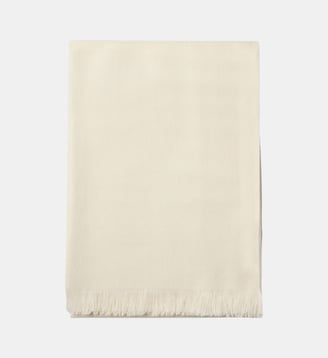 Écharpe à franges en cachemire   - Bompard - Camel