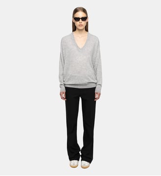 Pull Swyny 100% Cachemire - Zadig&Voltaire - Gris chiné clair