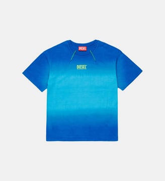 T-shirt à col rond avec logo - Diesel Kids - Bluette