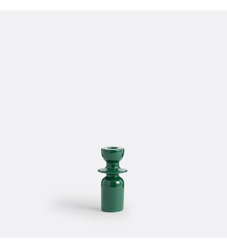 Bougeoir en céramique H13,7 cm - La Redoute Interieurs - Vert