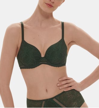 Soutien-gorge spacer décolleté plongeant - Vert Icône - Simone Pérèle - Vert