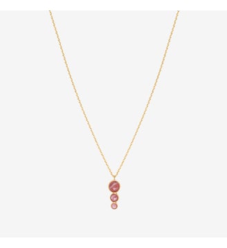 Collier doré améthyste - ANDREA Caroline Najman