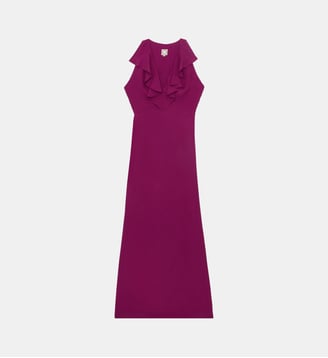 Robe Victorine en viscose - Ines de la Fressange Paris - Violet