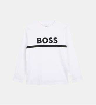 T-shirt à manches longues - BOSS Kidswear - Blanc