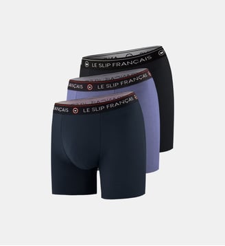 Lot de 3 boxers longs en coton Le Slip Francais