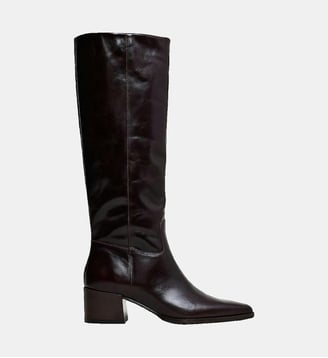 Bottes Priere cavalières en cuir - Jonak - Marron foncé