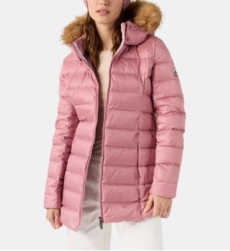 Doudoune mi-longue Grand Froid Perle - Jott - Rose antique