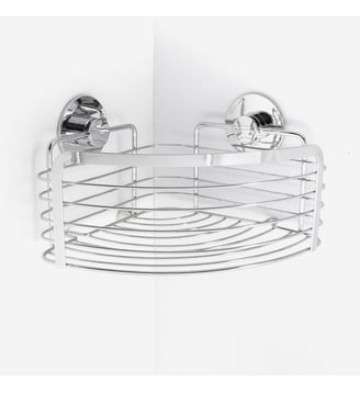 Panier angle inox brillant - Silver - Bath Bazaar - Argent