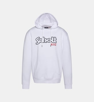 Sweatshirt à capuche - Schott - Blanc