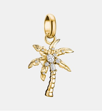 Charm palmier avec zirconia blanc - Thomas Sabo - Or