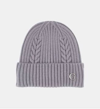 Bonnet torsadé - Guess - Gris