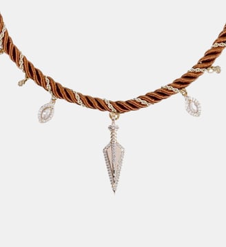 Collier cordon pampilles NINE - Hipanema - Ocre