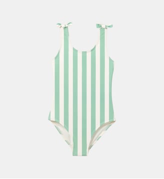 Maillot de bain 1 pièce - rayé - Cyrillus - Rayure verte