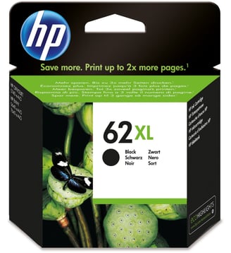 Cartouche d'encre 62 XL noire HP