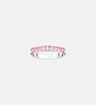 Bague pierres roses pavé - Thomas Sabo - Argent