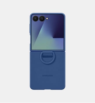Coque Galaxy Z Flip 7 anneau Bleu Nuit - Samsung - Bleu