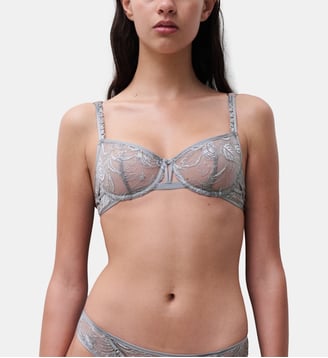 Soutien-gorge corbeille avec dentelle de Leavers - Chantelle X - Macadam