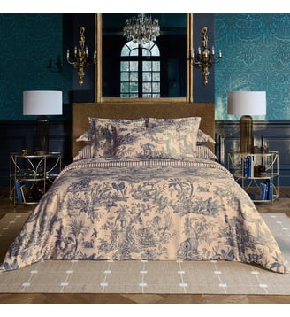 Housse De Couette 4 Continents - Anne de Solène - Bleu foncé