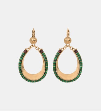 Boucles d'oreilles dormeuses   - Ninon - Satellite - Vert