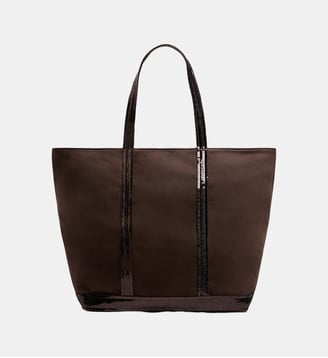 Cabas L Zippé en Cuir - Vanessa Bruno - Chocolat
