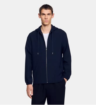 Chemise à capuche - Sandro - Marine