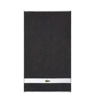 Serviette de toilette  en coton - Lacoste Home - Gris