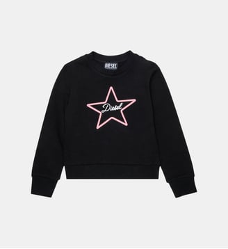 Sweat-shirt ras-du-cou avec logo Diesel Kids