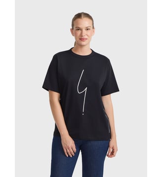 t-shirt en coton Point d'Ironie Agnès b.