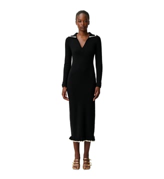 Robe longue maille - Claudie Pierlot - Noir