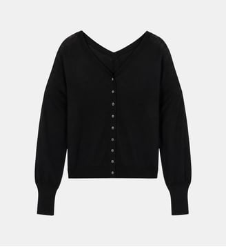 Pull tricot en laine strass dos Ikks