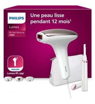 Epilateur lumière pulsée Lumea série 7000 BRI923/00 - Philips - Blanc
