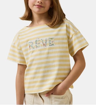 T-shirt message  - Collection Junior - Cyrillus - Liberty nazanin