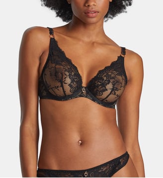 Soutien-gorge triangle avec armatures Night Bird - Aubade - Noir