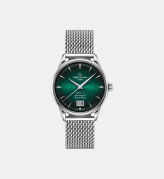 Montre automatique Ds-1 Vert C0294261109160 - Certina - Argenté